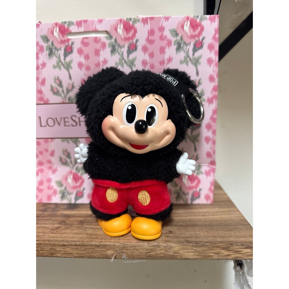Pop Mart X Disney Labubu Mickey Mouse Plush Keychain LIMITED ED 5”